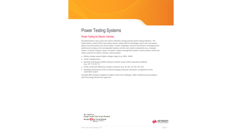 Power Testing Systems